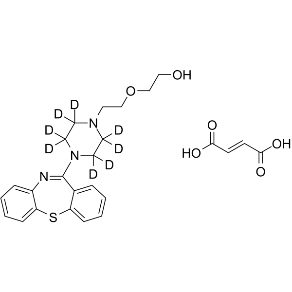 Quetiapine-d8 fumarate (quetiapine d8 fumarate) 1185247-12-4